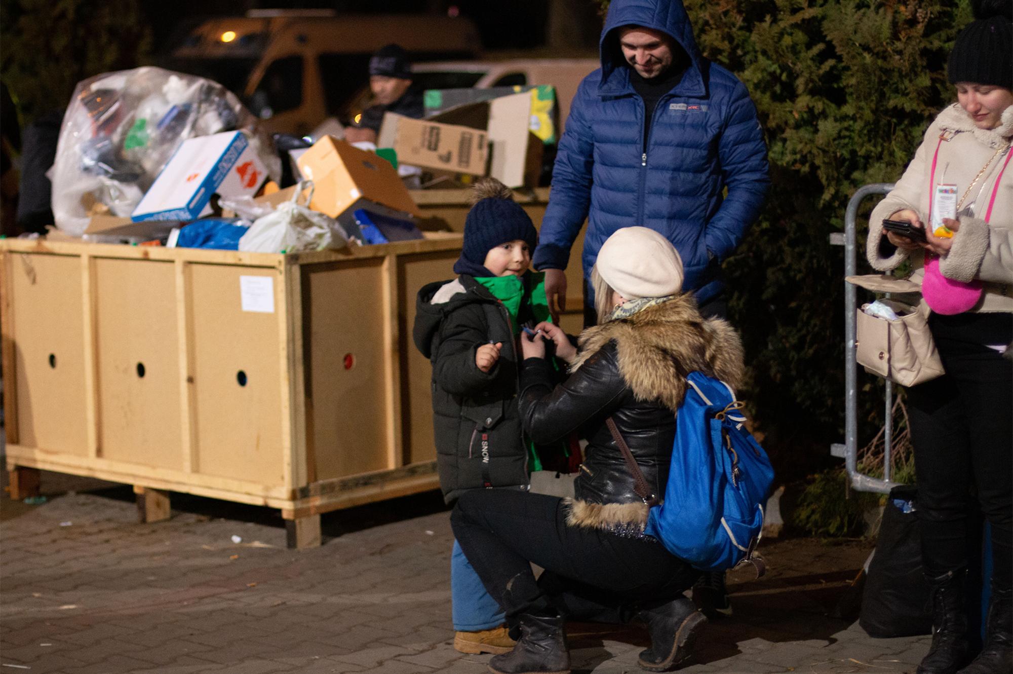 refugiados ucrania en Polonia
